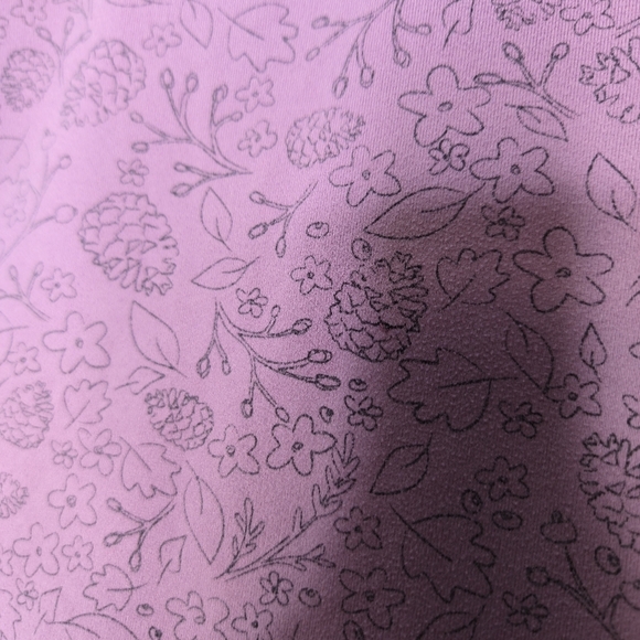 La Vie En Rose Pajama Top In Pink With Delicate Floral Pattern Size M - Picture 6 of 8